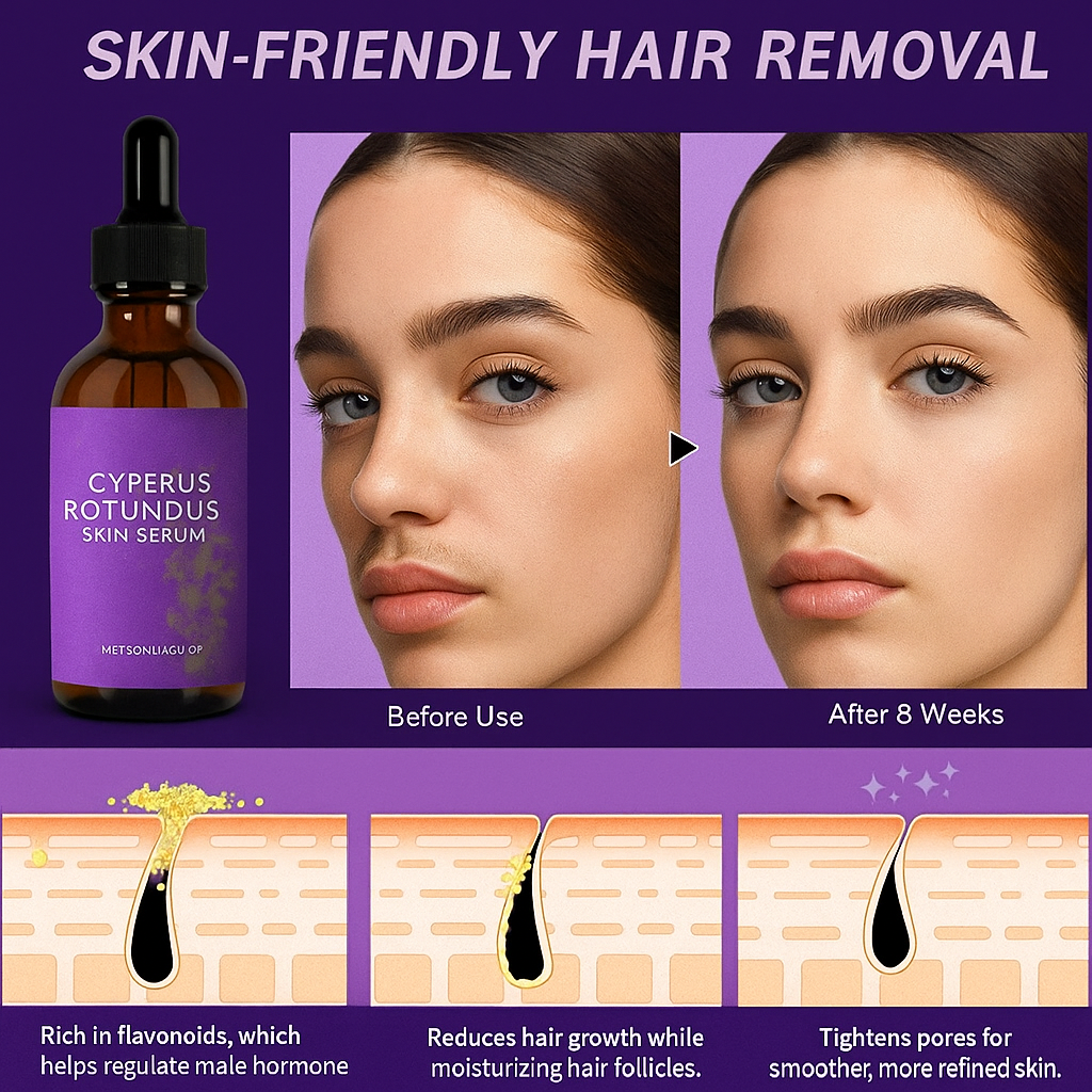 Cyperus Rotundus Oil for Hair Removal