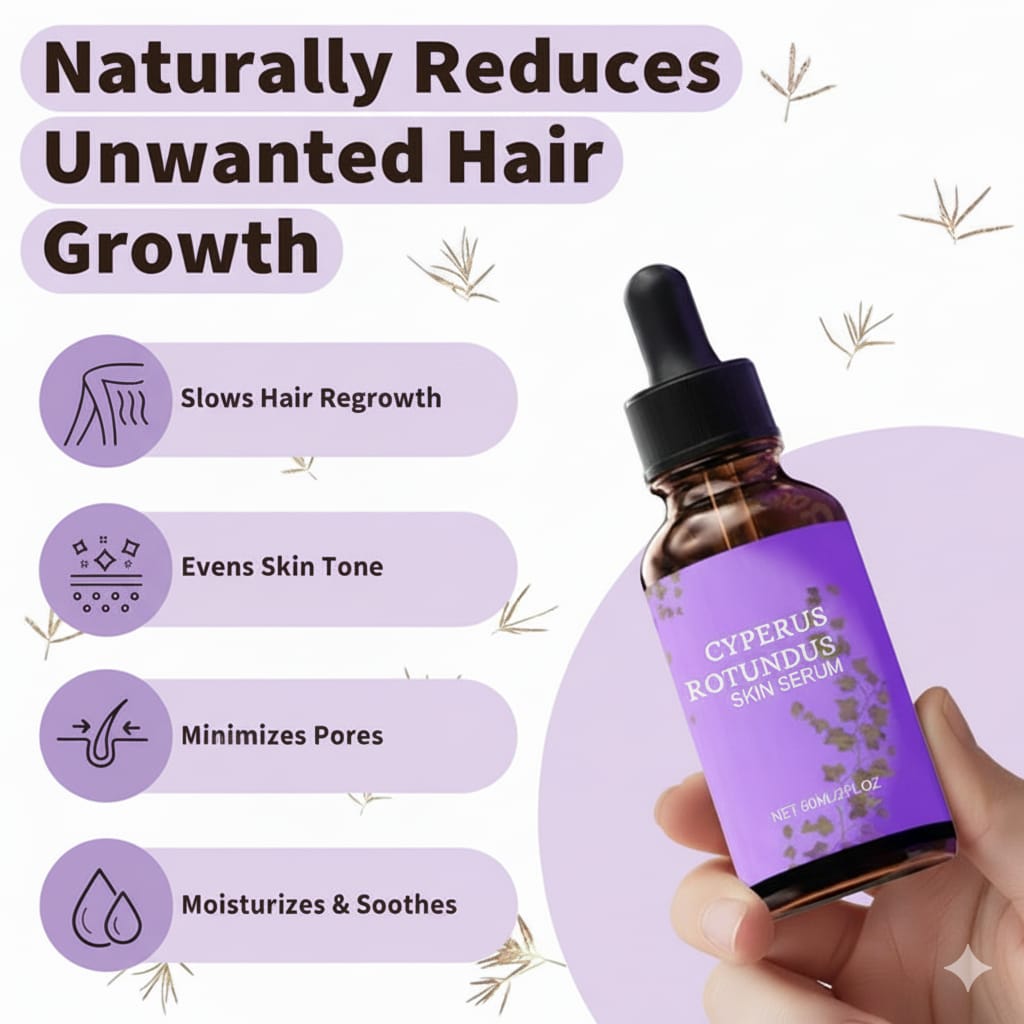 Cyperus Rotundus Oil for Hair Removal